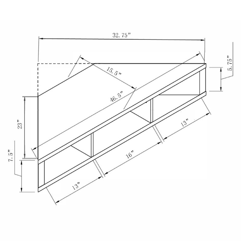 Ebern Designs Kylemore 46.5'' Media Console Wayfair